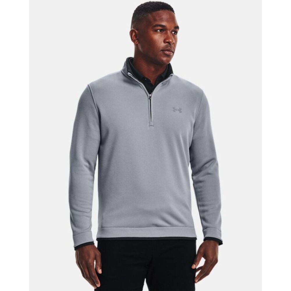 Under Armour Men's Storm SweaterFleece ¼ Zip, Light Gray, Size XL, 1359971